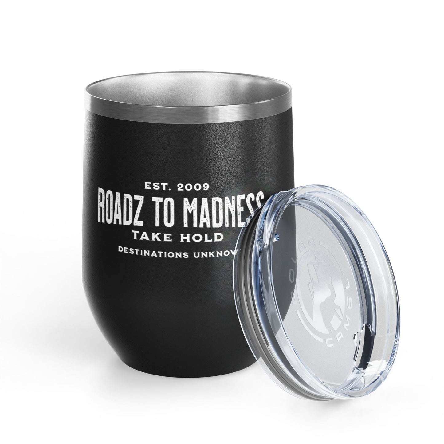 Black or White Cocktail Tumbler - Wine Tumbler