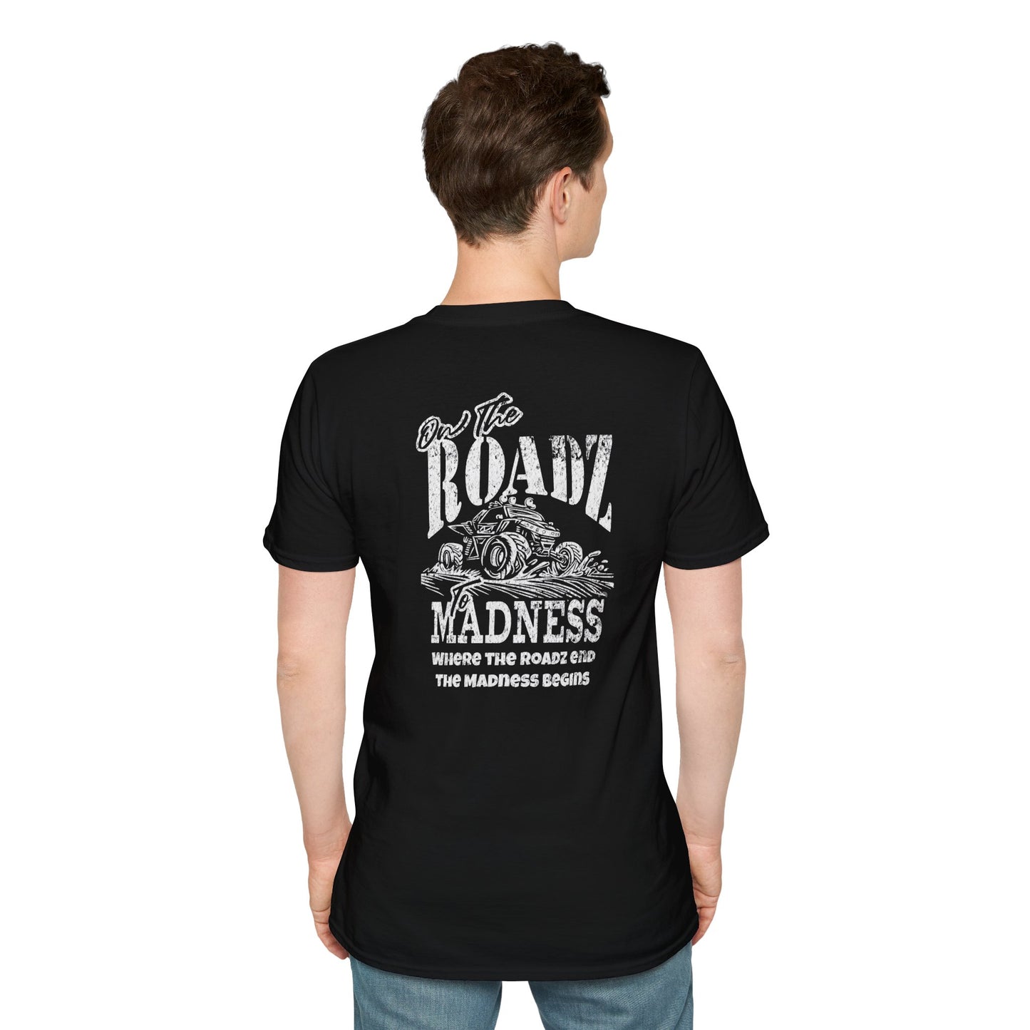“Roadz to Madness Graphic Tee | Off-Road Adventure Shirt | Unisex Soft Cotton T-Shirt”
