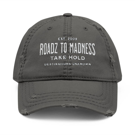 Distressed Dad Hat WH (Embroidery)