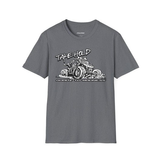 Men's T-Shirt with SXS, R2M, Take Hold Design