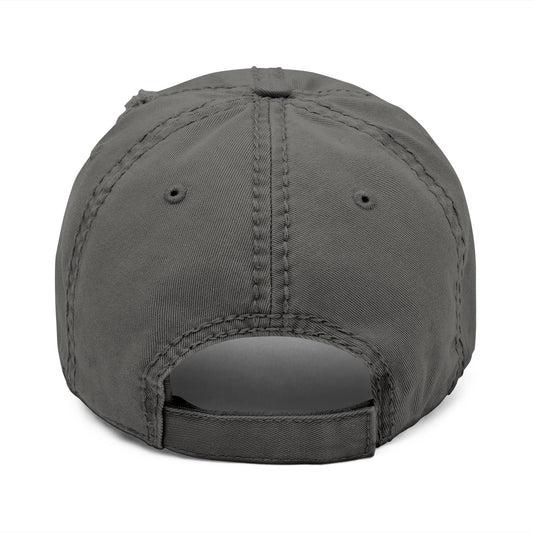 Distressed Dad Hat BLK(Embroidery)